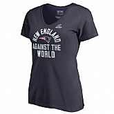 Women Patriots Navy 2018 NFL Playoffs Against The World T-Shirt,baseball caps,new era cap wholesale,wholesale hats